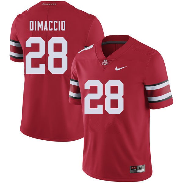 Ohio State Buckeyes #28 Dominic DiMaccio Men Stitched Jersey Red